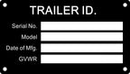 Blank Aluminum ID Plates, Metal Identification Plate, Serial Number Tag, Equipment Data Plate, Chassis and ID Label, Compliance Asset Tag, Industrial Nameplate, DIY Replacement ID Plate 5PCS