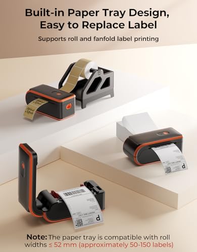 2 Inch Circle Thermal Labels+MC240 Bluetooth Thermal Label Printer