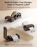 2 Inch Circle Thermal Labels+MC240 Bluetooth Thermal Label Printer