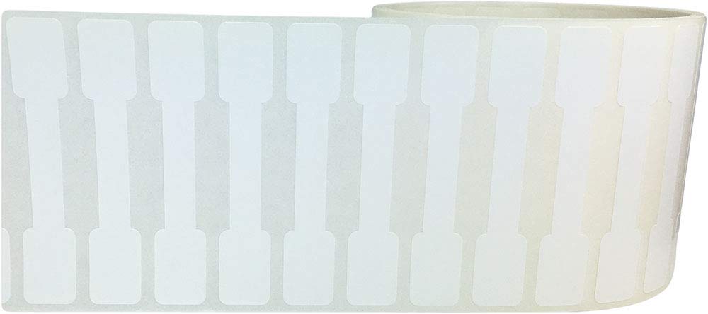 Blank Tamper Evident Labels 0.5 x 2.75 Inch 500 Total Tamper Stickers - Tamper Proof Stickers, Ideal for Food Delivery, Food Packaging, Envelope Seals, Product Protection 2500