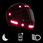 customTAYLOR33 High Intensity Grade Reflective Safety Decals/Stickers for Motorcycle, Bicycle, Snowboarding, Racing Helmets or Vehicles (Set of 2 (12 Strips & 12 Circles), Special Edition Hot Pink) Set of 2 (12 Strips & 12 Circles)