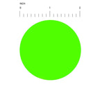 ChromaLabel fluorescent 2-inch color-coding labels on rolls, with 3000 stickers in various colors for permanent adhesive use.