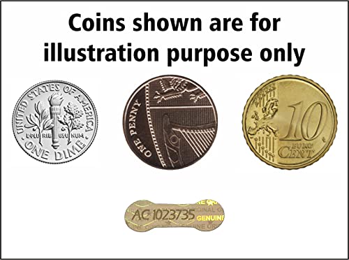 1000 pcs Gold Security Hologram Labels 0.78 x 0.27 inches, Void Warranty Stickers Tamper evident Seals Dogbone with Serial Numbers