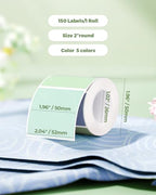 2 Inch Circle Thermal Labels+MC240 Bluetooth Thermal Label Printer
