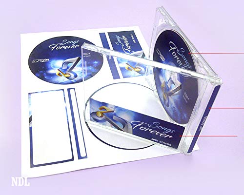 NextDayLabels Memorex CD/DVD Label, 2 Per Page (50 Labels / 25 Sheets) 50 Labels (25 Sheets)