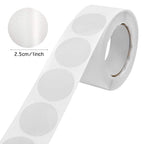 Set of 1000 clear round wafer seal stickers, 1 inch diameter, for envelopes, boxes, and gift packaging by SUMAJU.