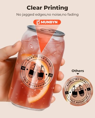 2 Inch Transparent Circle Self-Adhesive Waterproof Thermal Label+Gold Transparent Thermal Stickers