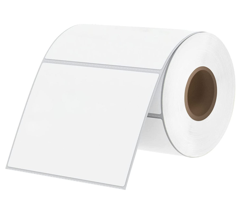 4x3 Thermal Labels Direct Thermal Sticker Labels 500Pcs/Roll White 4"x3"-500 Labels