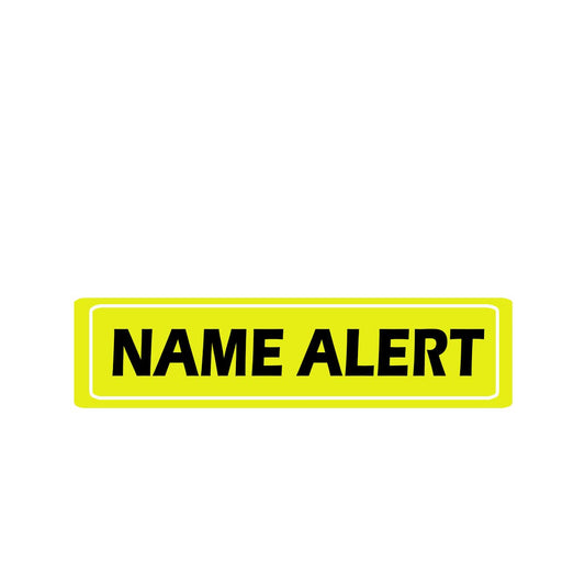 Name Alert Healthcare Labels,2 x 0.5 inches Yellow Medical Alert Stickers (500 Pcs)