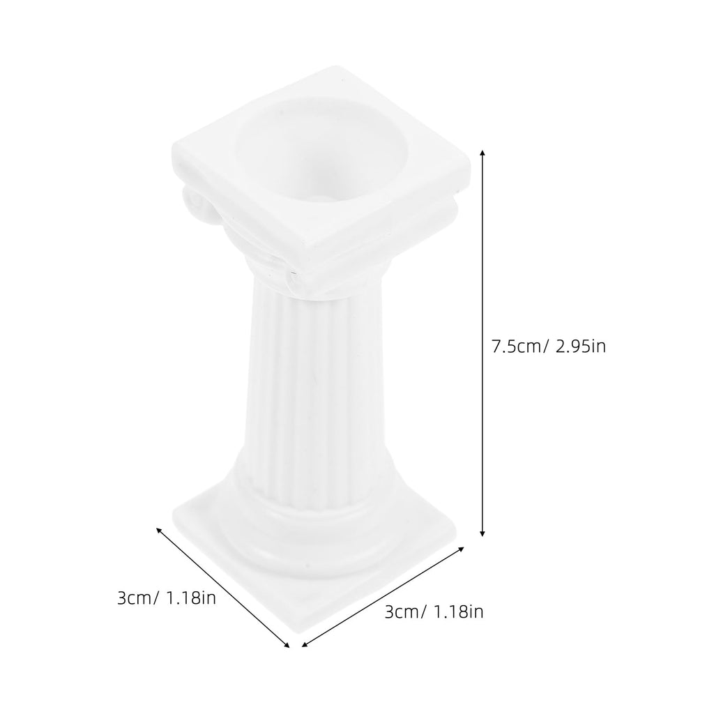 Abaodam 8Pcs Roman Column Cake Pillars Mini Roman Pillar Greek Columns