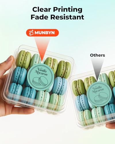 2 Inch Round Thermal Labels+Label Holder for Rolls and Fanfold Labels
