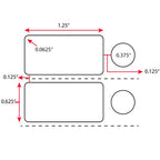 ChromaLabel ChromaCryo industrial laboratory labels in rectangle and circle shapes for cryogenic research, 4000 per roll.