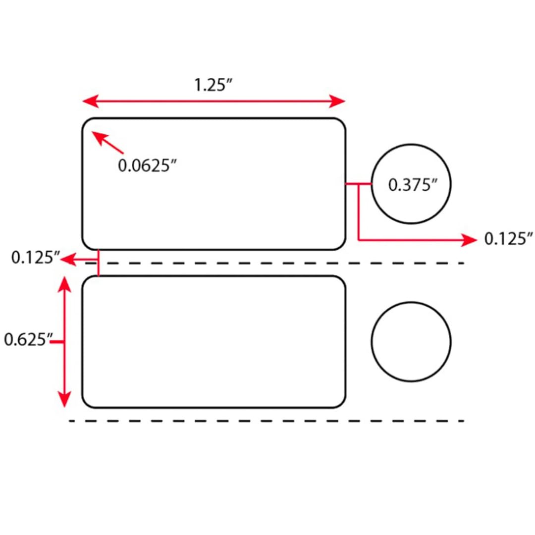 ChromaLabel ChromaCryo industrial laboratory labels in rectangle and circle shapes for cryogenic research, 4000 per roll.