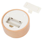Wooden LED Display Base, Rotating Touch Dimming Stand for Crystal Decor