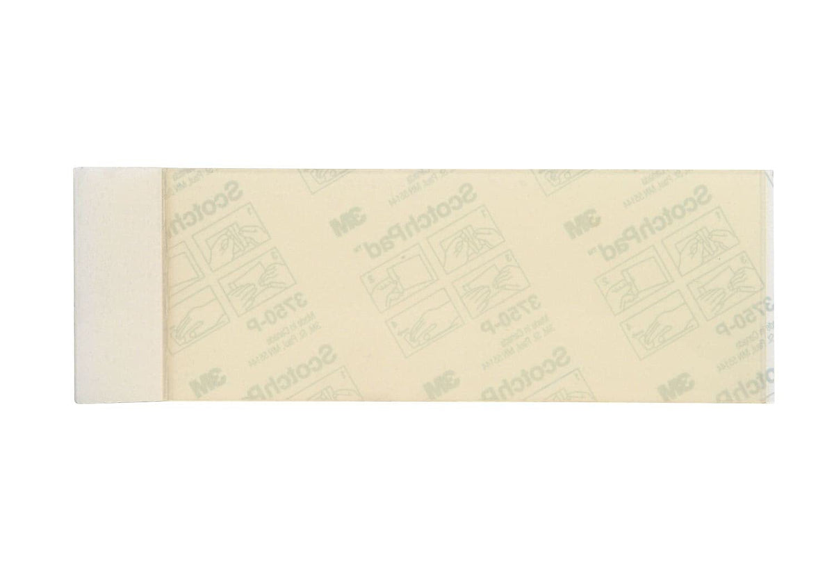 3M Tape Sheets 3750P, Clear, 2 in. x 6 in., 2 pads 2” x 6”