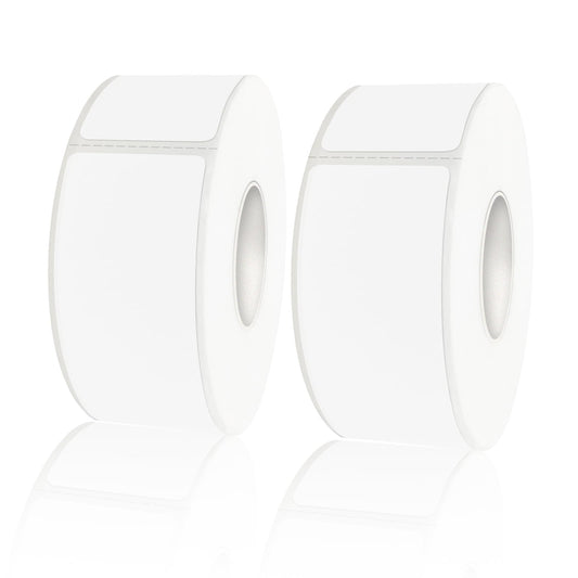 Removable Freezer Labels, Date Label 1x3 Inch Food Storage Stickers, Waterproof Oil Resistant Easy Clean Leaves no Residue 250 Total Per Roll,2 Rolls White 1×3 inch-2 rolls