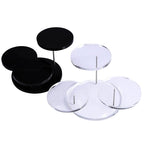 Cupcake Stand Acrylic Display Stand for Jewelry/Cake Transparent Dessert Rack Wedding Birthday Party Decoration Tools (white,12circles) white 12circles