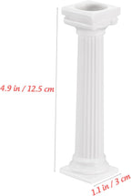 Cabilock 8 Pack Cake Pillars, 4.92 Inch Roman Column Cake Separator
