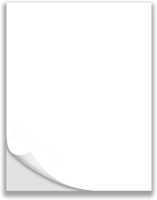 Mr- Label Matte White Outdoor Labels for A4 Sheet - for Inkjet & Laser Printers - Waterproof and Tear-Resistant - 210 x 297mm (25 Sheets) 25 sheets