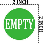 Empty Stickers 2" Round 500-Pack, Inventory Control Labels for Boxes & Pallets.