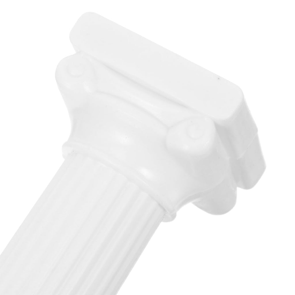 STOBOK 8pcs White Roman Column Pillars, Tiered Cake Support Stands