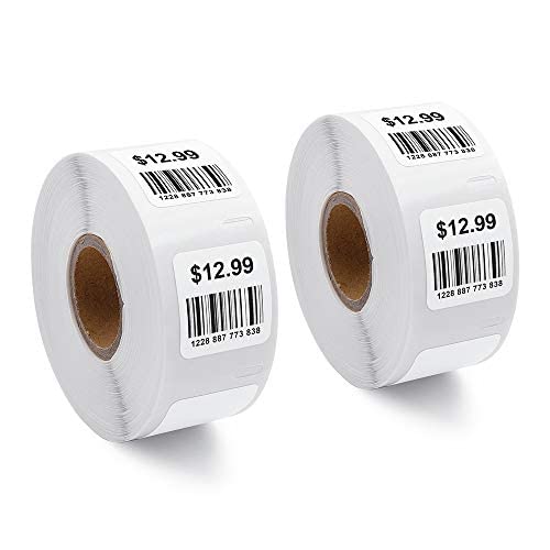 Suminey QR Code Labels Compatible Dymo 30332 (1" x 1") Square Multipurpose Labels, Compatible with Dymo Labelwriter 450, 450 Turbo, 4XL, Munbyn & Zebra Desktop Printers 2 Rolls/1500 Lables