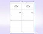 NextDayLabels Green Labels - 4 x 2 | 10 Per Page | 250 Labels 4 x 2 | 10 Per Page | 25 Sheets