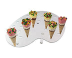 Source One 35 Slot Palette Display Stand for Mini Cones Multi Colored Acrylic - Food Grade (1 Pack, Clear) 1 Pack