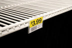 2.25" L x 1.25" H Plastic Cooler/Refrigerator UPC Label Holder Clip Organizer for Double Wire Fridge Shelf - 50 Pack 2.25" x 1.25"
