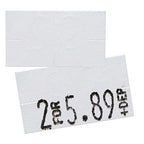 Perco White Pricing Labels for Monarch 1131 Price Gun - 1 Sleeve, 20,000 Blank Marking Labels Bundle with Monarch Ink Roll for Monarch 1131 & 1136 Price Labelers (Pack of 4)