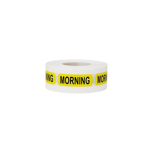 Morning Medical Medical Healthcare Labels 0.5 x 1.5 Inches in Size, 500 Labels on a Roll