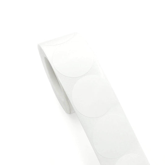 500 Pcs White Round Stickers,1 Inch Dot Stickers Color Coding Labels,White Roll Price Tag Circle Labels for Office Home Classroom
