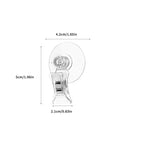 10-Pack Suction Cup Clips, Clear Tag Holders for Sign Display