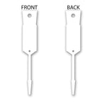 Versa-Tags White Self-Locking Plastic Arrow Key Tags, 2000 Count
