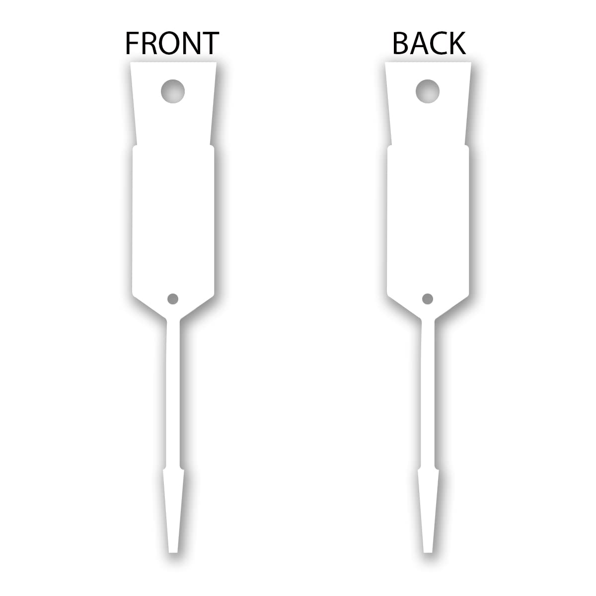 Versa-Tags White Self-Locking Plastic Arrow Key Tags, 2000 Count
