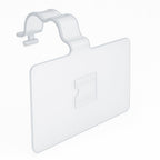 2.25" L x 1.25" H Plastic Cooler/Refrigerator UPC Label Holder Clip Organizer for Double Wire Fridge Shelf - 50 Pack 2.25" x 1.25"