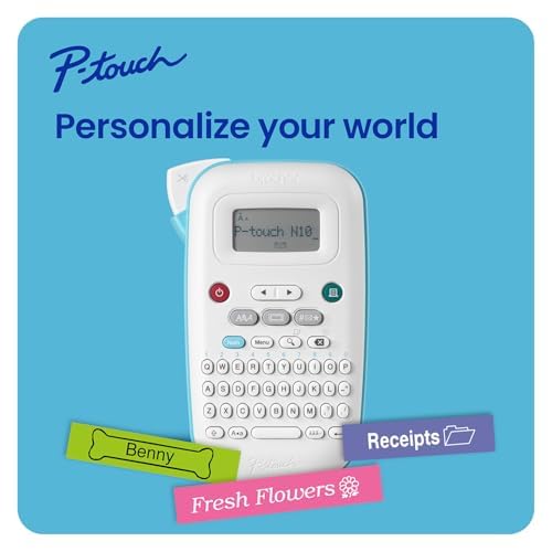 Brother P-Touch N25BTV Personal Connected Label Maker, Bundle PTN25BTV3 Bluetooth + 3 Tapes