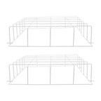 2Pcs Iron Exit Sign Protective Cage Wire Guard for Emergency Lights