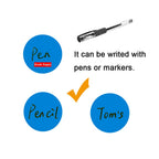 Blue Hcode 1.5-inch round color-coding thermal labels with dots, ideal for shipping and address labeling, 500-pack.