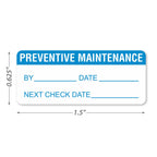 SmartSign Pack of 350 Preventive Maintenance Labels in Dispenser Box| 0.625" x 1.5" Adhesive Vinyl Stickers Adhesive Label Dispenser Box
