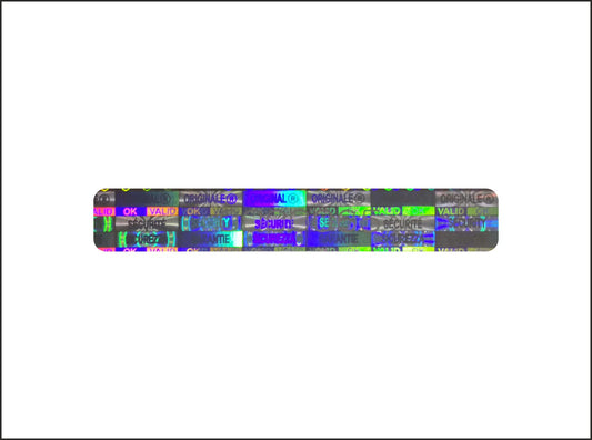 250 pcs Hologram Seals, Security Hologram Stickers, Void Tamper Evident Holographic Labels 1.89 x 0.29 Inch