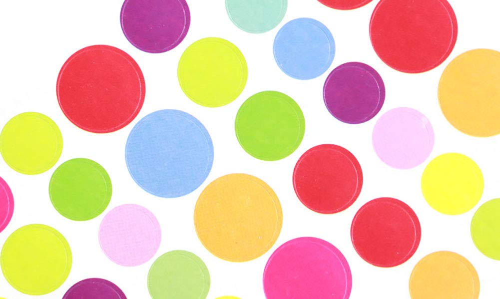 Mini Stickers Round Dots Stickers Color Coding Labels for Craft Scrapbook, Diary, Album- Multicolor, 10 Sheets Multicolored Dot