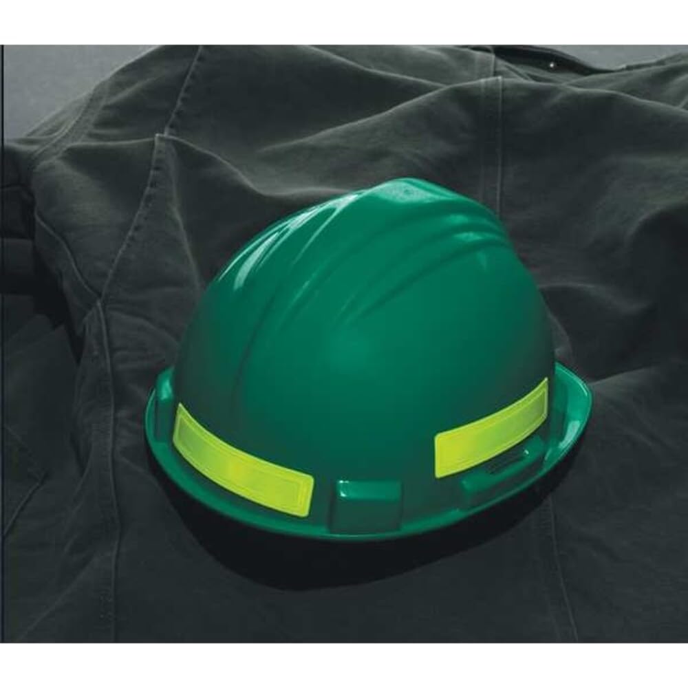 AccuformNMC Adhesive Retro-Reflective Hard Hat Helmet Stickers Red Orange