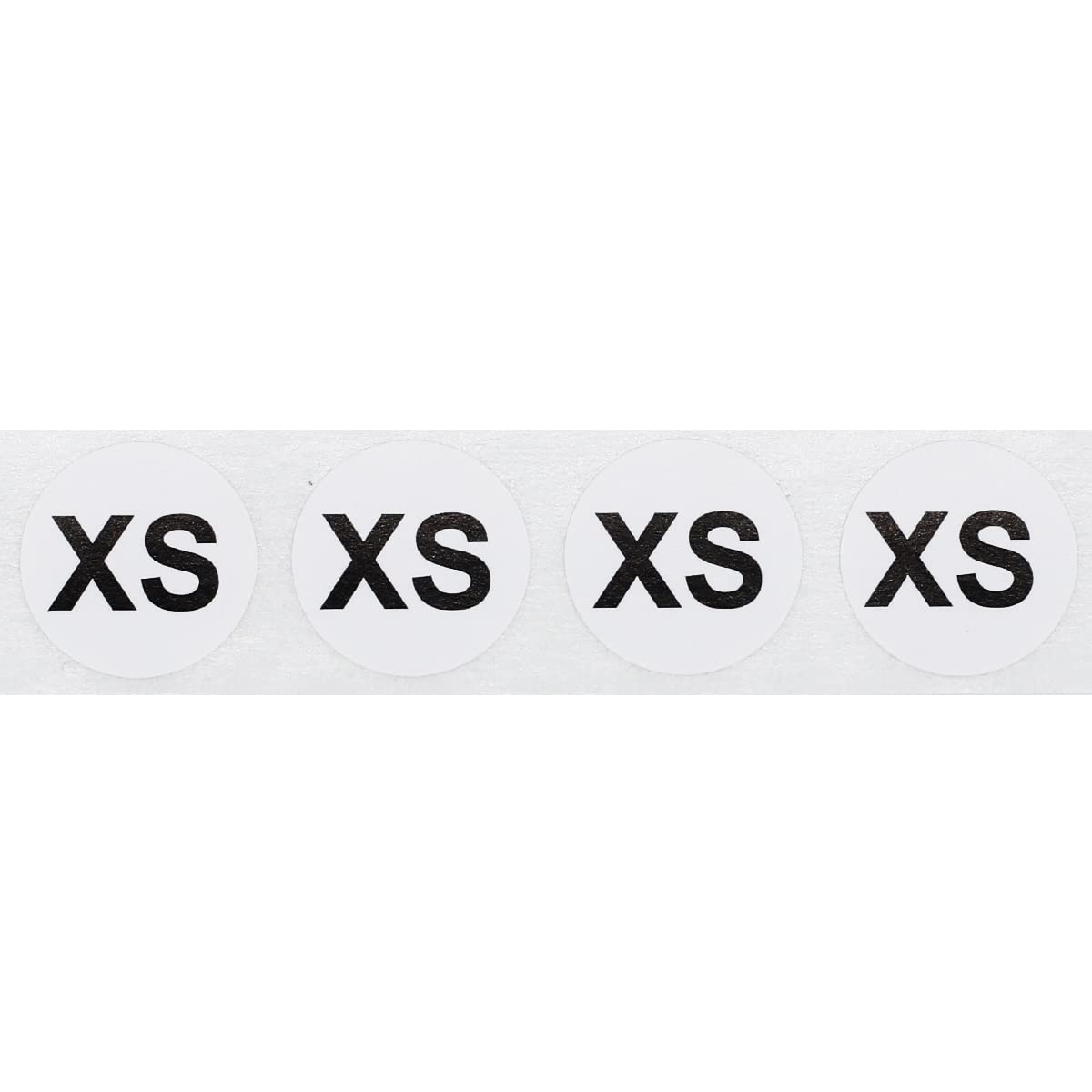 White Circle Extra Small XS Clothing Size Stickers - 3/4 Inch Round, 500 Adhesive Labels Per Roll for Retail Apparel, Clothing Organization, and Inventory - Made in The USA