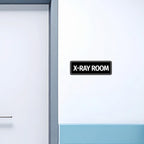 Standard X-Ray Room Sign (Brushed Silver) - Large Brushed Silver 3 x 9" - Large 1 Pack