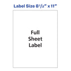 Avery Printable Shipping Labels for Copiers, 8.5" x 11", White, 100 Blank Mailing Labels (5353) 0