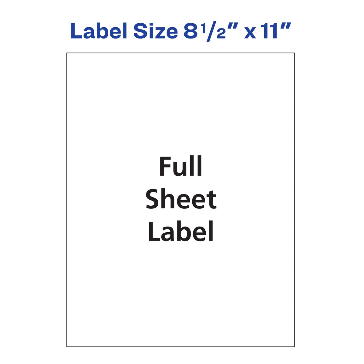 Avery Printable Shipping Labels for Copiers, 8.5" x 11", White, 100 Blank Mailing Labels (5353) 0