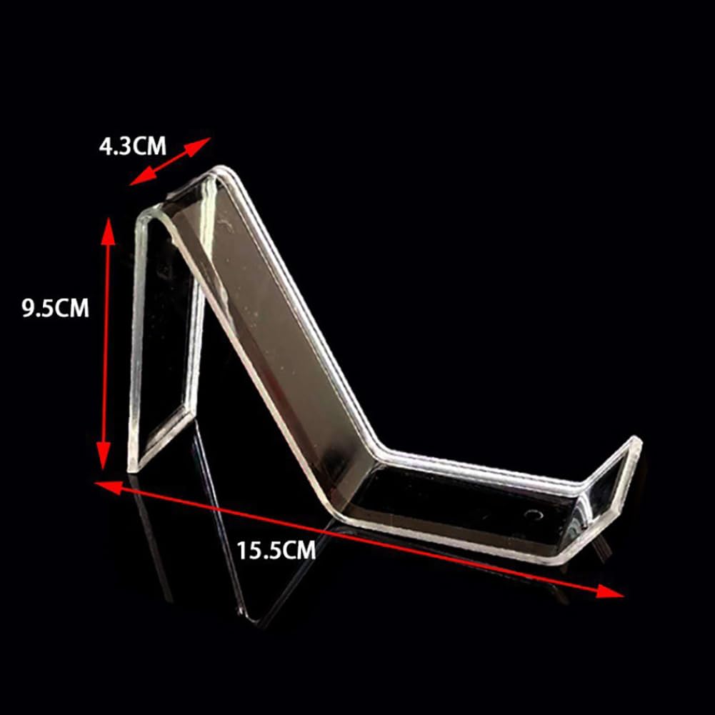 GSHLLO 6 Pcs Clear Acrylic Shoes Stand Shoe Store Display Holder Sandal Shoe Display Rack High Heel Riser Stand Transparent Shoes Holder High Heel Organizer Stands for Home Shopping Malls