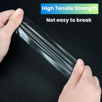 Ultra Thin Clear PET Double Sided Tape 2” x 82 Ft Strong Adhesive Removable No Residue Transparent Mounting Tape for DIY Crafts Office Home Decoration Industrial Fixing 2" X 82 Ft
