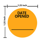 Date Opened Stickers,1.25 Inches Medication Instruction Labels,Permanent Paper Labels for Food Containers Kitchen Freezer Food Storage,1000 Pcs Per Roll (Pack of 2) 1.25 inch (Pack of 2)